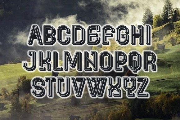 Byzantia Font PNG with transparent background - Preview 1