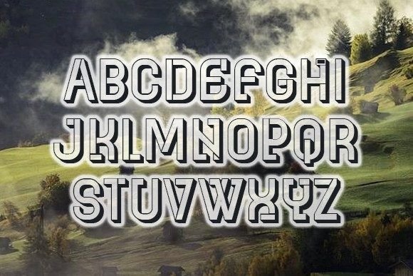 Byzantia Font PNG with transparent background - Preview 2