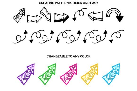 Doodle Arrows Font - Preview 2