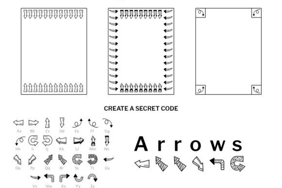 Doodle Arrows Font - Preview 4