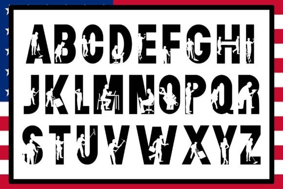 Labor Day Font PNG with transparent background - Preview 1