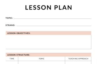 Lesson Plans Graphic by Finer Designers · Creative Fabrica
