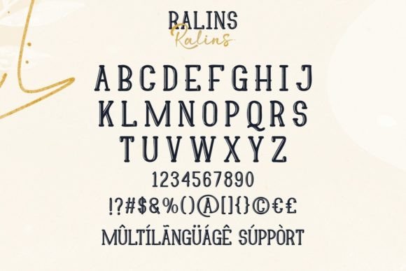 Ralins Duo Font PNG with transparent background - Preview 3