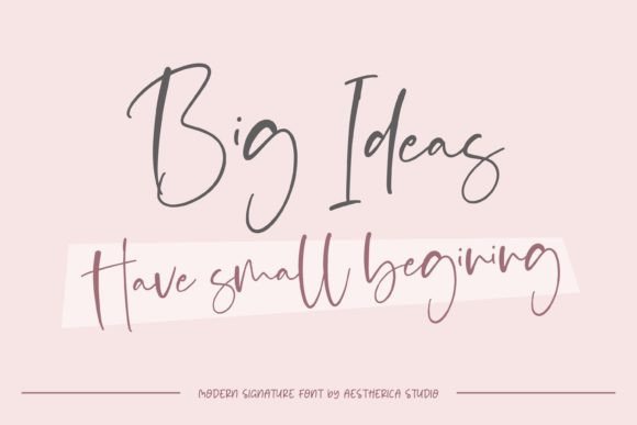 Signatica Font font preview - 3