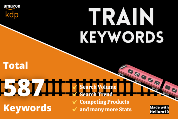 Train Keyword List for Amazon Kdp Graphic KDP Keywords By DigitalsHandmade