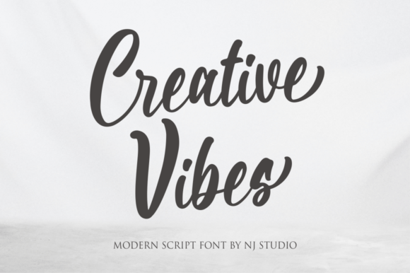 Creative Vibes Font by NJStudio · Creative Fabrica font preview