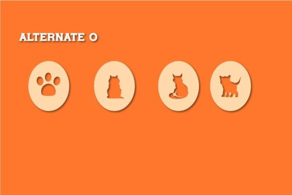 Good Cat Font PNG with transparent background - Preview 4