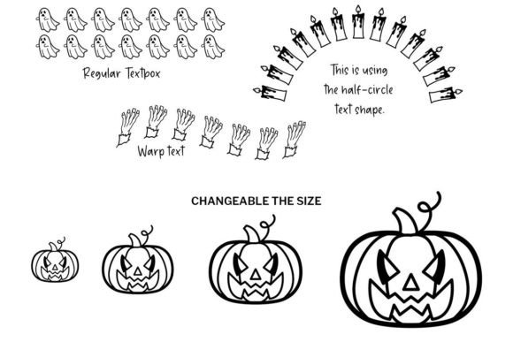 Halloween Doodle Font - Preview 3