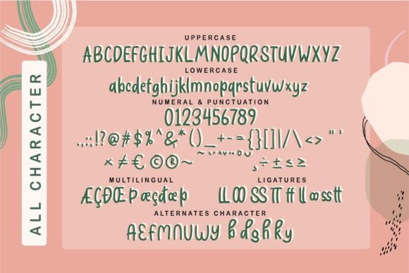 Mathildies Font PNG with transparent background - Preview 5