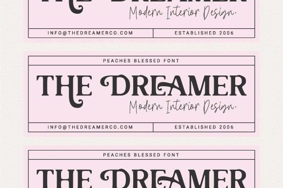 Peaches Blessed Duo Font PNG with transparent background - Preview 2