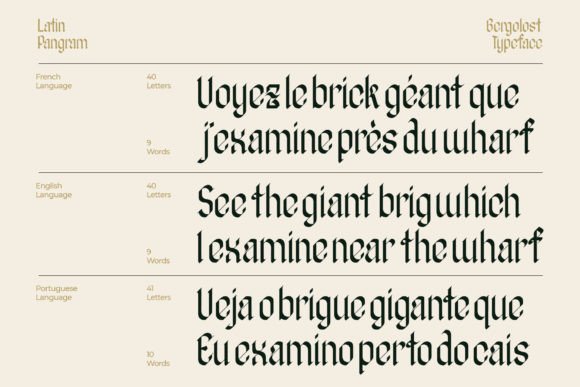 Bergolost Font - Preview 6