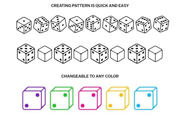 Dice Doodle Font PNG with transparent background - Preview 2