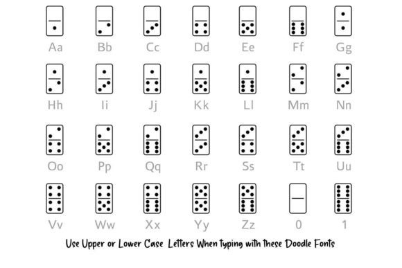 Domino Doodle Font - Preview 1