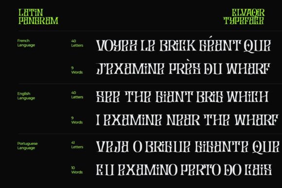 Elvaqir Font - Preview 3