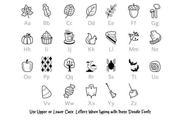 Fall Doodle Font - Preview 1
