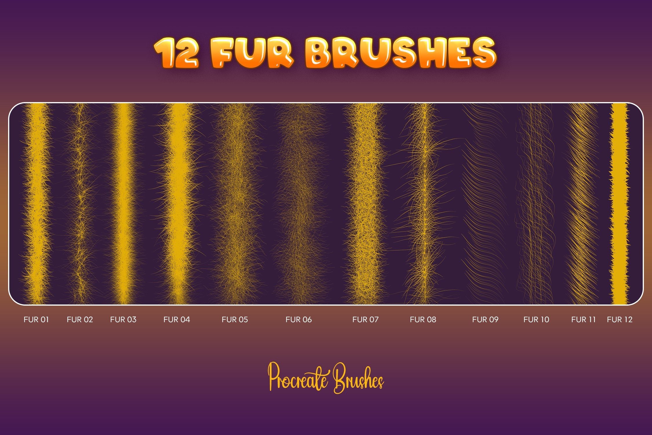 Fur Procreate Brushes - photo 9