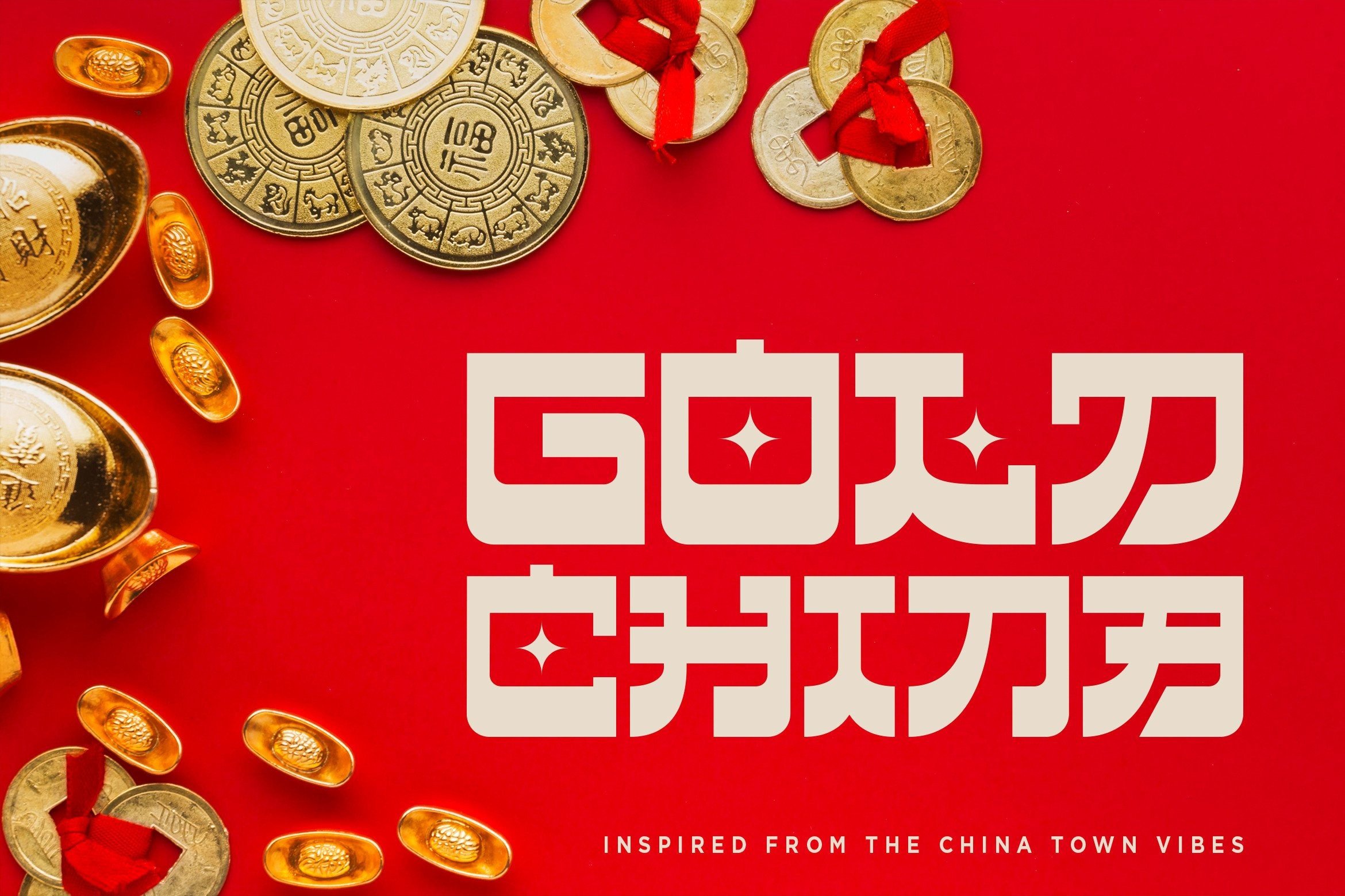Gold China preview, premium square display style