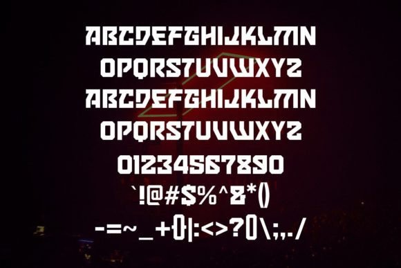 Gorgom Font PNG with transparent background - Preview 2
