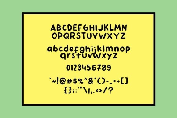 Hansip Font PNG with transparent background - Preview 3