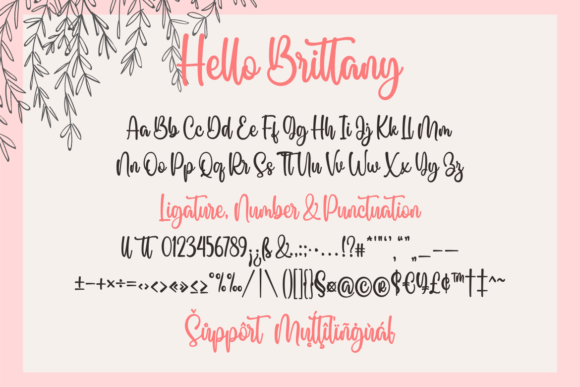 Hello Brittany Font - Preview 5