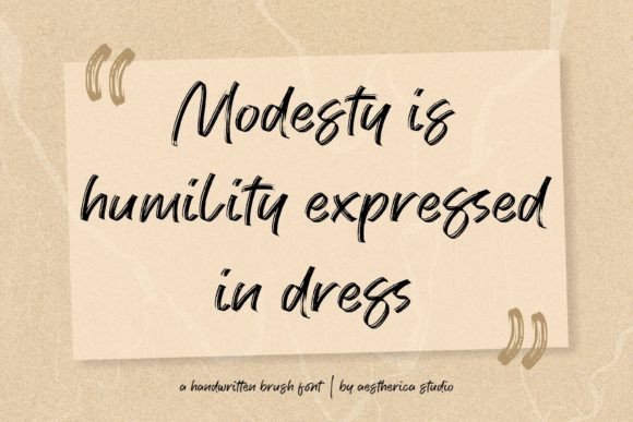 Modesty Font PNG with transparent background - Preview 4