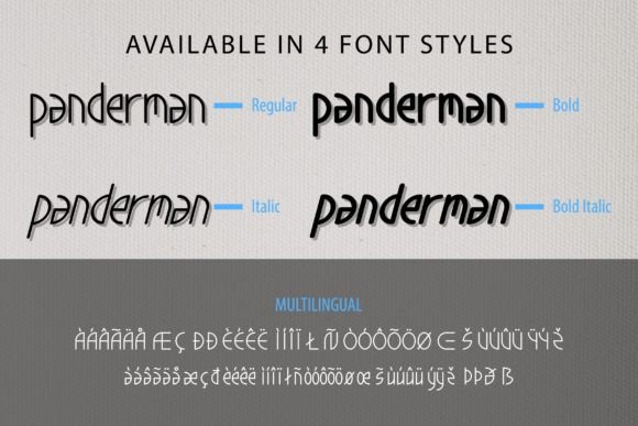 Panderman Font PNG with transparent background - Preview 5