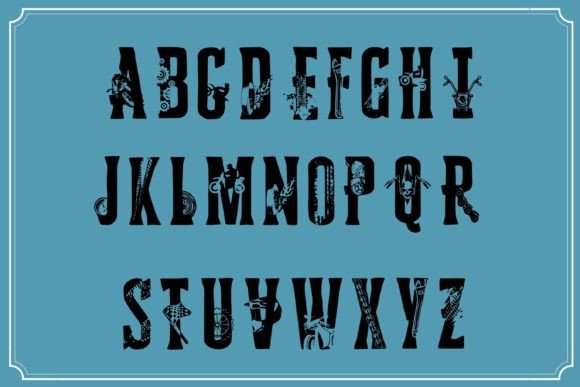 Science Font PNG with transparent background - Preview 1