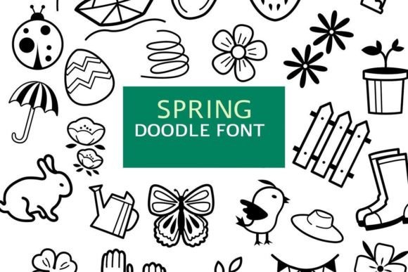 Preview of Spring Doodle dingbat font