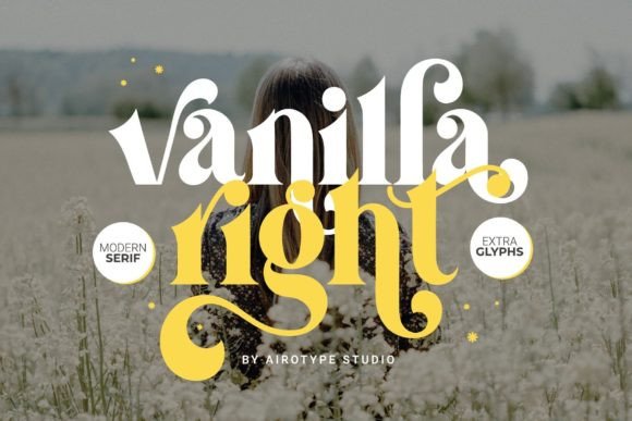Vanilla Right font