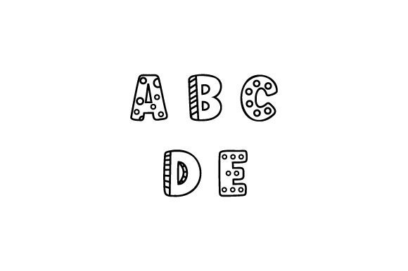 Coloring Letters a-E