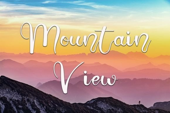Beautiful Sunset Font - Preview 1