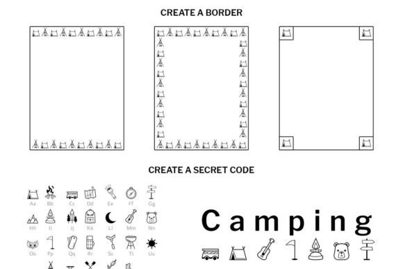 Camping Doodle Font - Preview 5