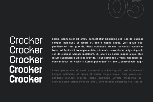 Crocker Font - Preview 4