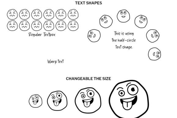 Face Doodle Font - Preview 3
