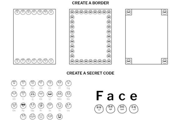 Face Doodle Font - Preview 5