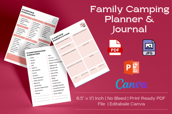 Family Camping Planner and Journal