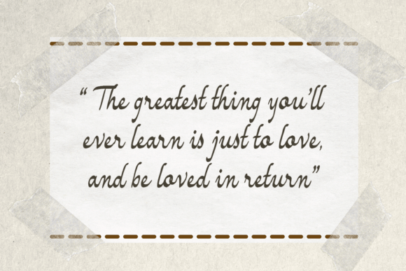 Hand Vintage Font PNG with transparent background - Preview 1