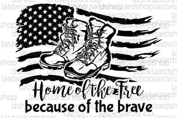 Home of the Free Svg, Usa Flag Svg