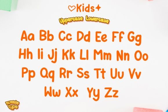 Kid Font PNG with transparent background - Preview 6