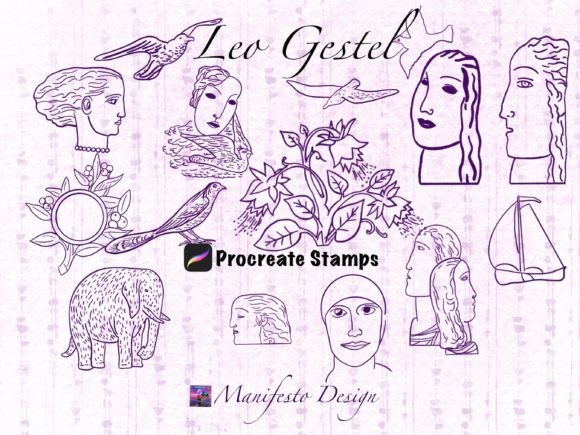 Leo Gestel Procreate Brushes BUNDLE 1
