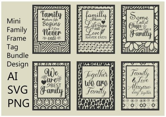 Mini Family Frame Awesome Tag Bundle