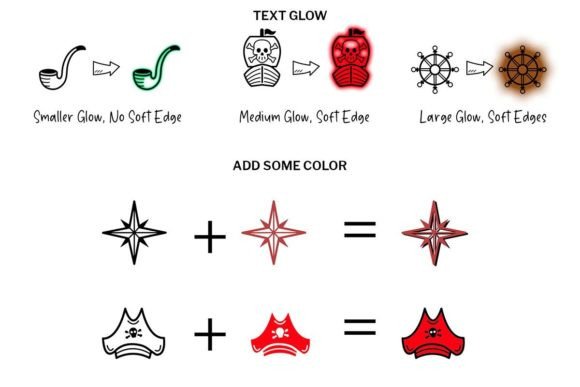 Pirate Doodle Font PNG with transparent background - Preview 4
