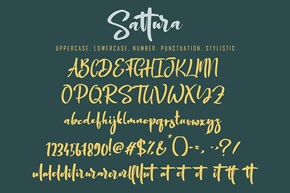 Sattura Font PNG with transparent background - Preview 6