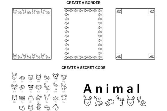 Animal Doodle Font - Preview 5
