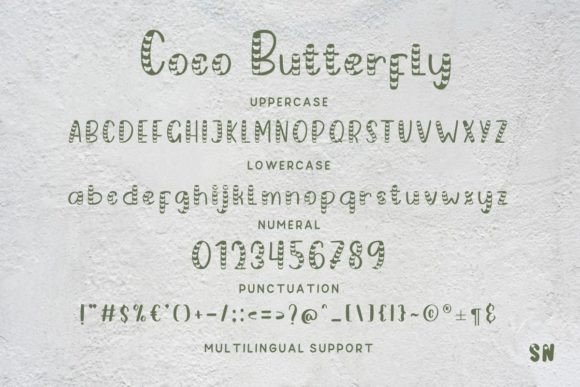 Coco Butterfly Font - Preview 3