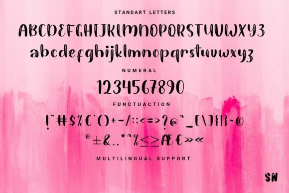 Maylani Font PNG with transparent background - Preview 6