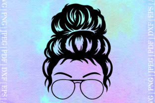 Messy Bun Mom SVG Graphic by SeleART · Creative Fabrica