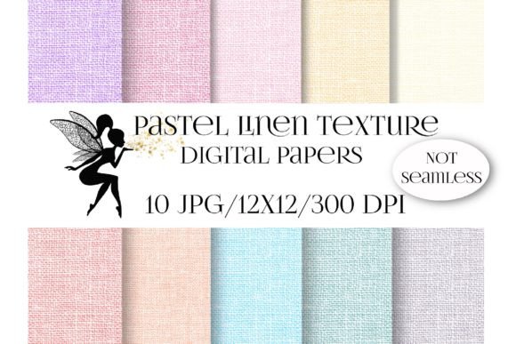 Multicolor Linen Texture, Digital Paper