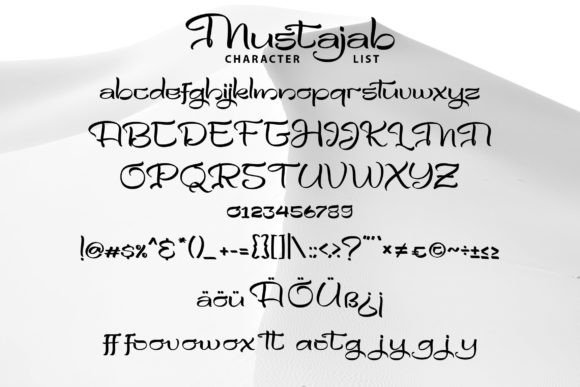 Mustajab Font PNG with transparent background - Preview 2