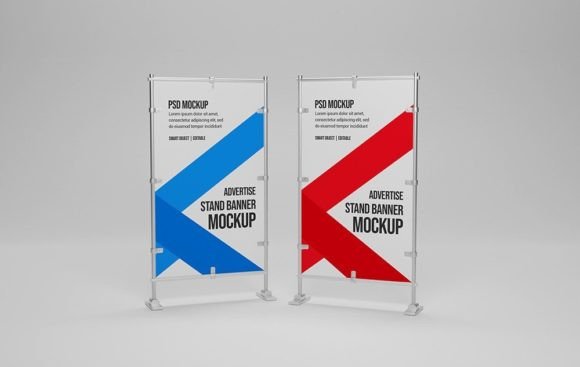 PSD Stand Banner Mockup Graphic by sujhonsharma · Creative Fabrica